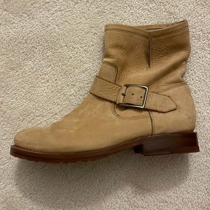 Frye "Natalie Short Engineer" Leather Harness Boot
